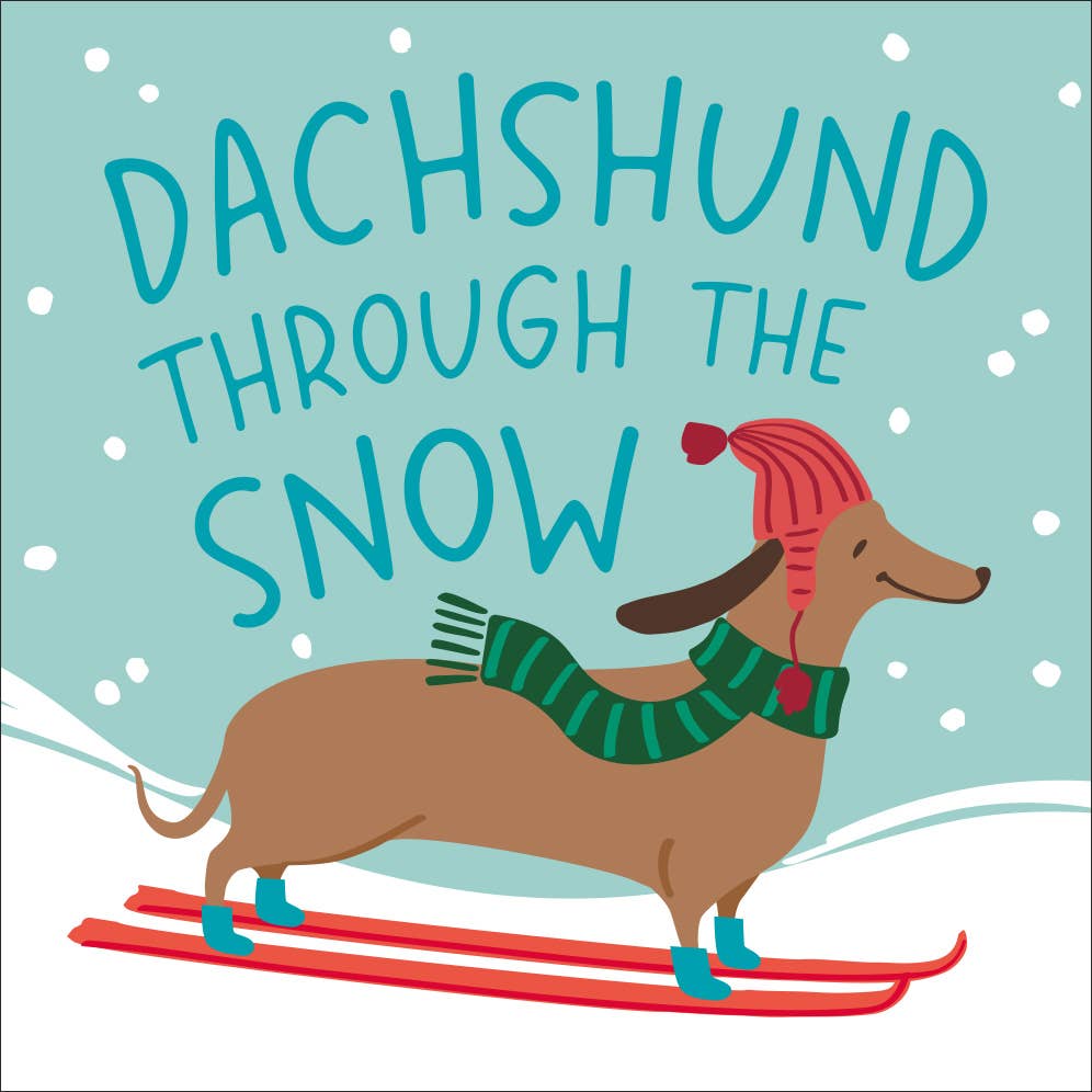 Daschund Holiday Cocktail Napkins