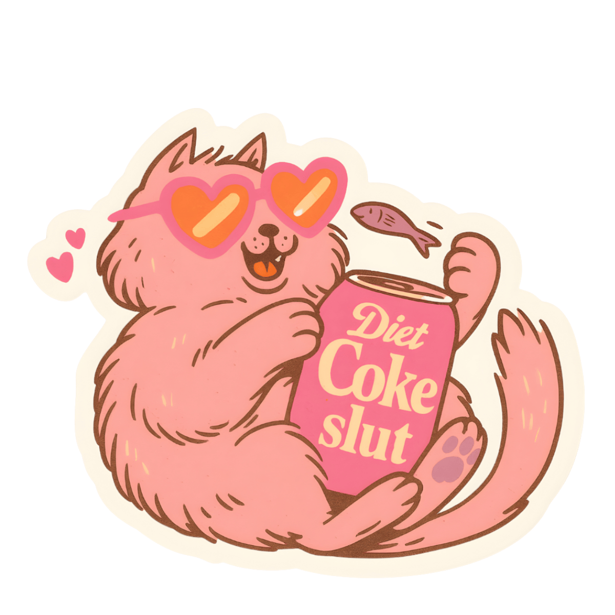 DC Slut Cat Sticker