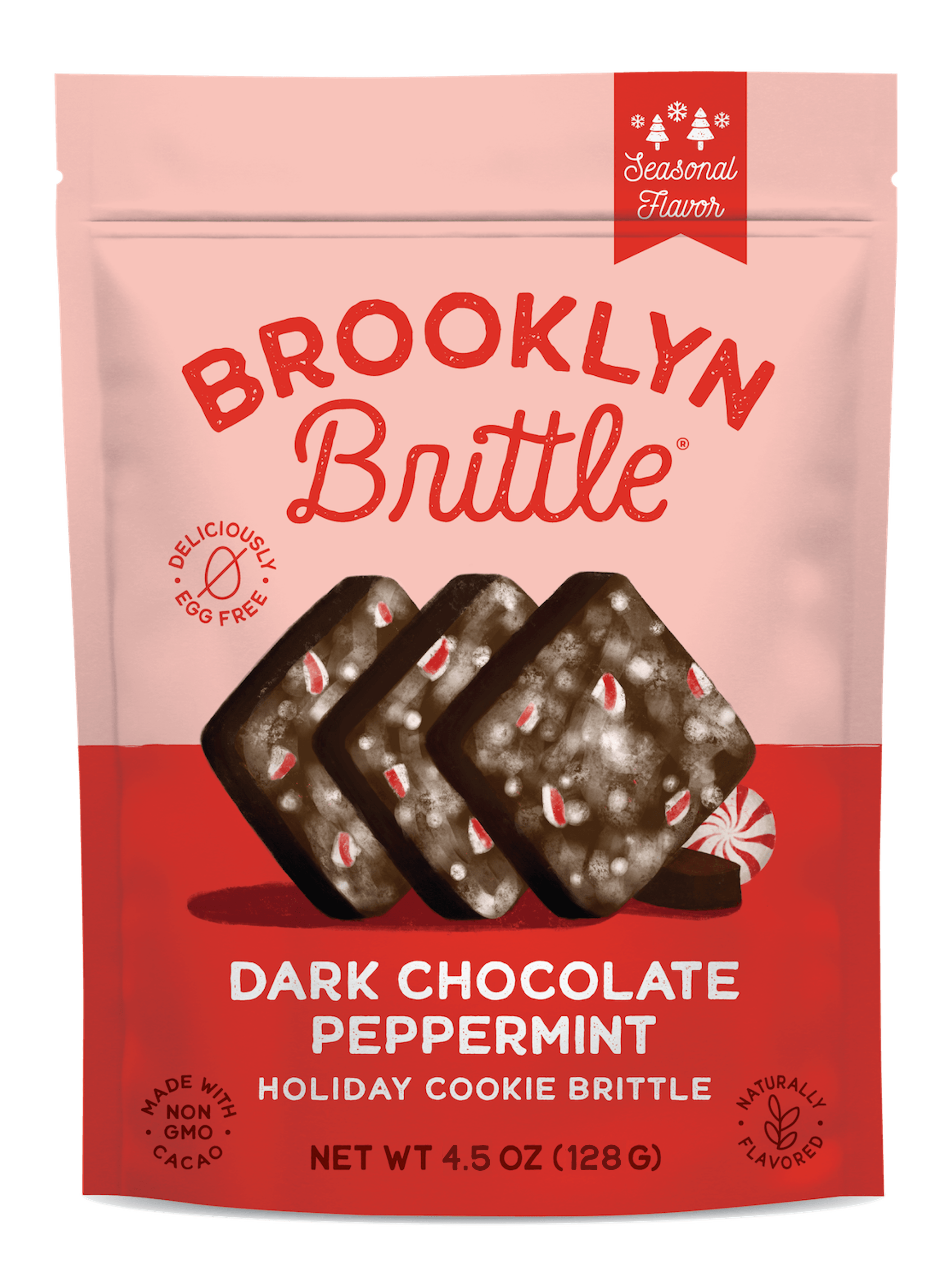 Dark Chocolate Peppermint Italian Cookie Brittle - Pouch Bag