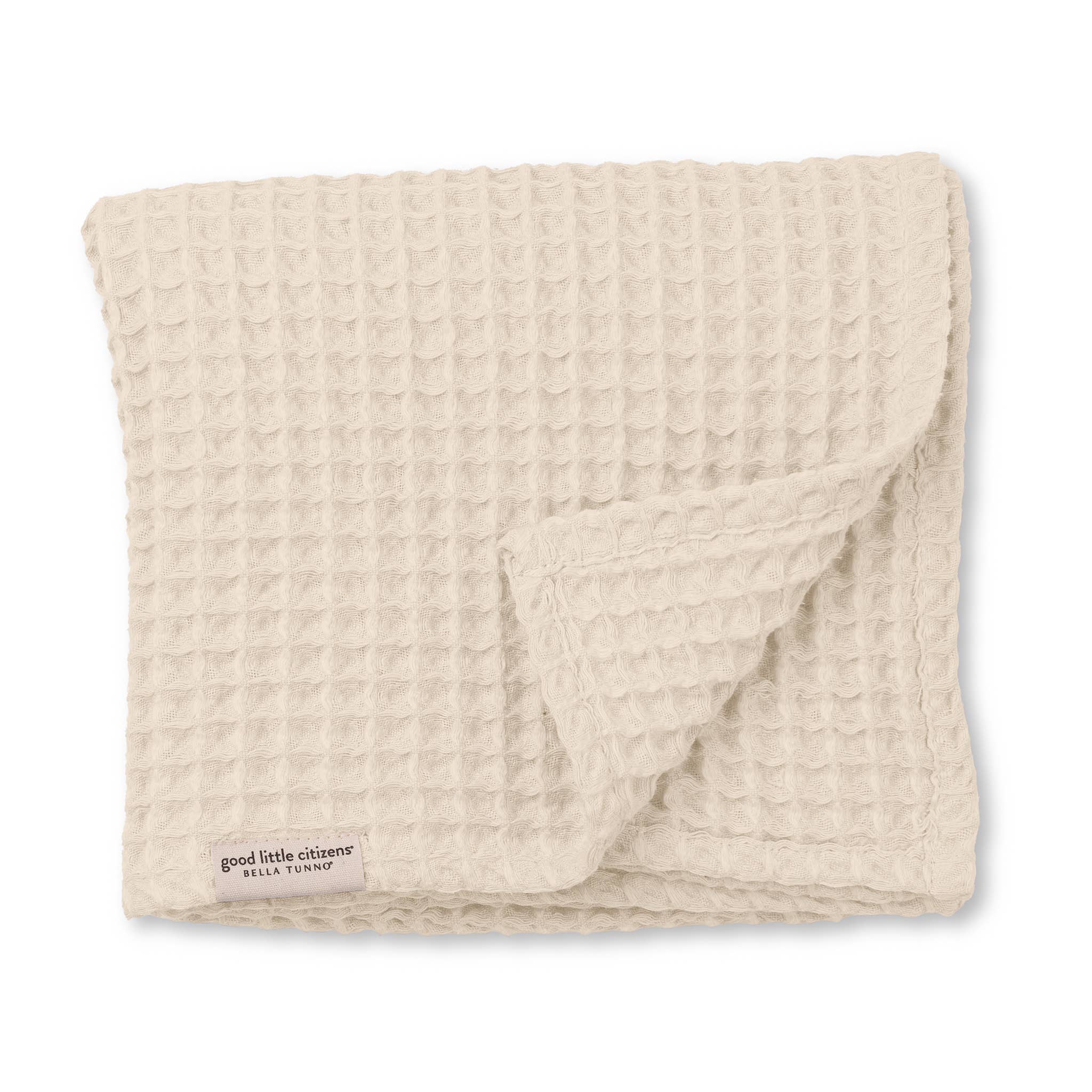 Waffle Baby Blanket Linen - Cream