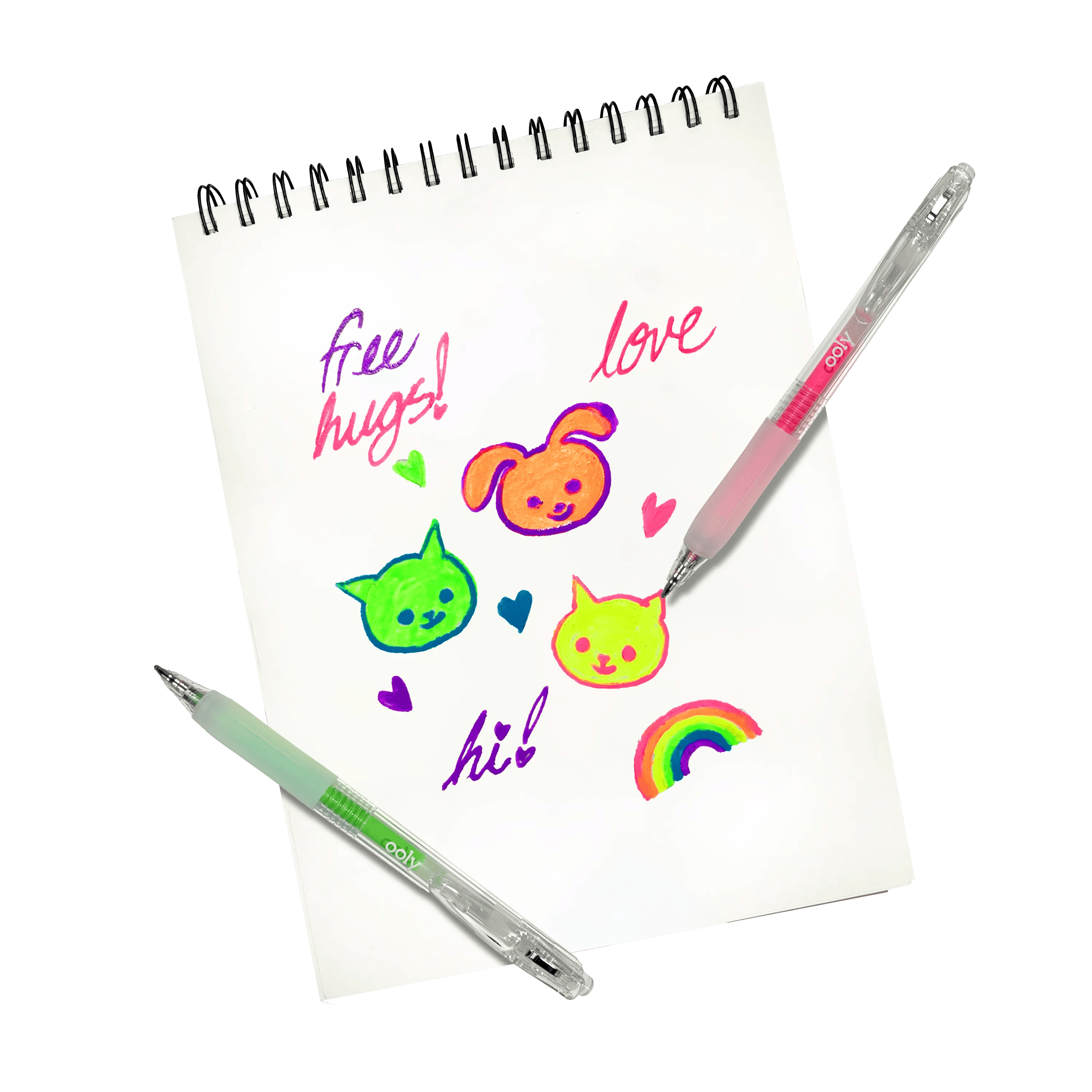 Jelly Gloss: Neon Multi-Surface Deco. Gel Pens (Set of 6)