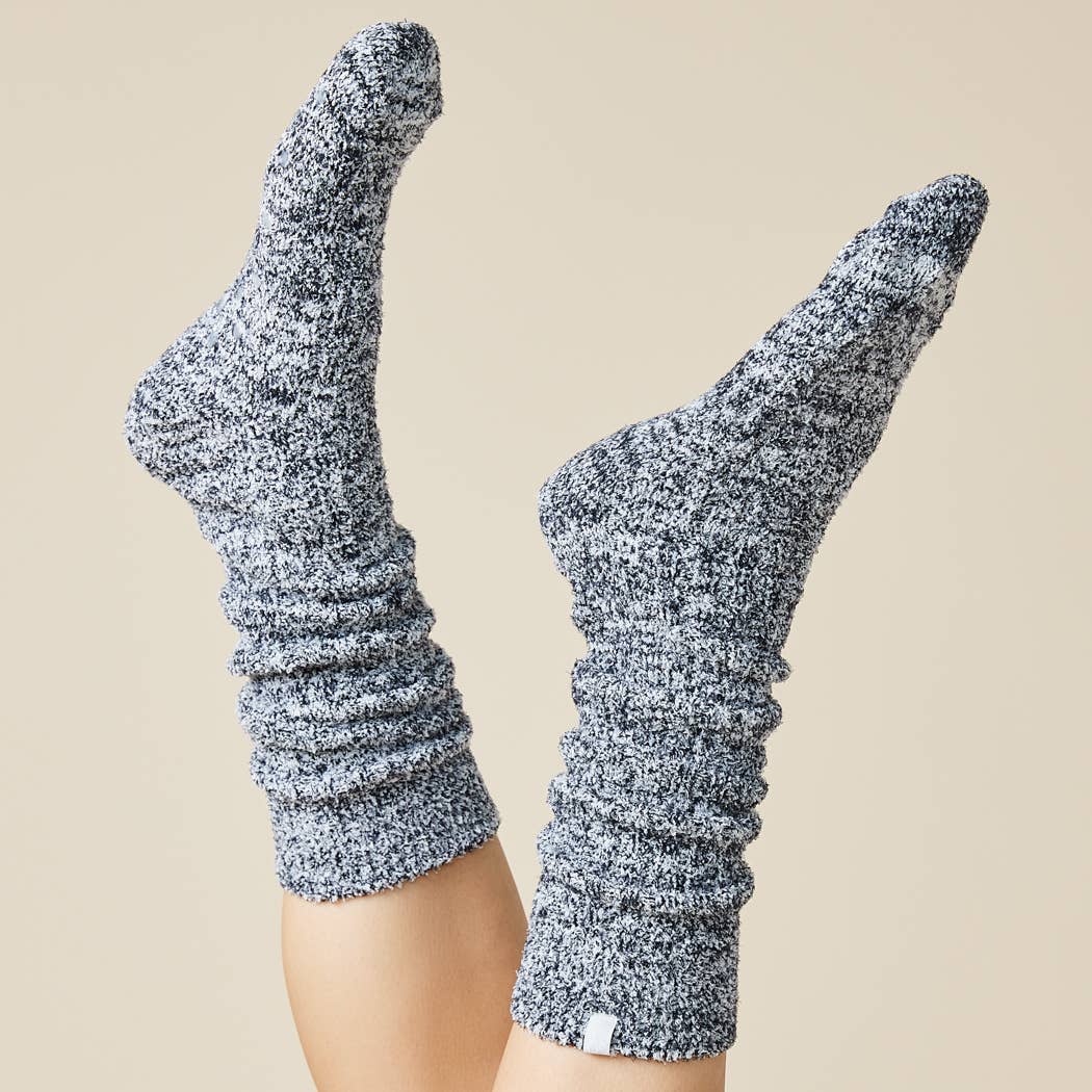 Women's Heather Grey Slouchy Marshmallow Socks