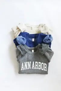 Light Heather Grey Toddler Ann Arbor Graphic Sweatshirt