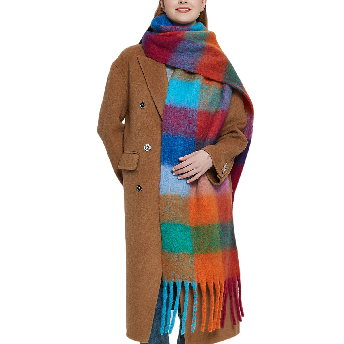 Primary Bright Blanket Scarf