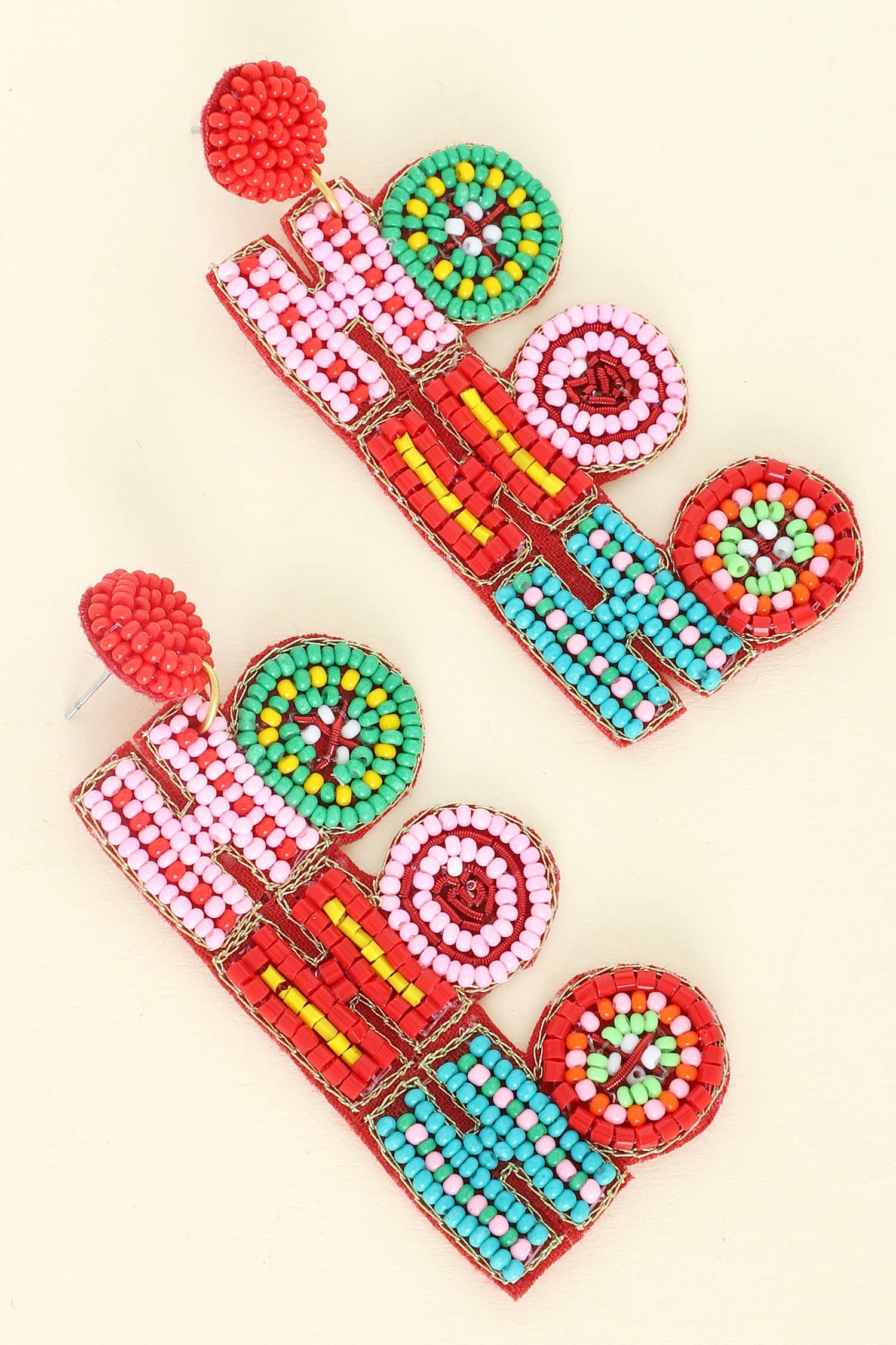 HoHoHo Bead Earrings