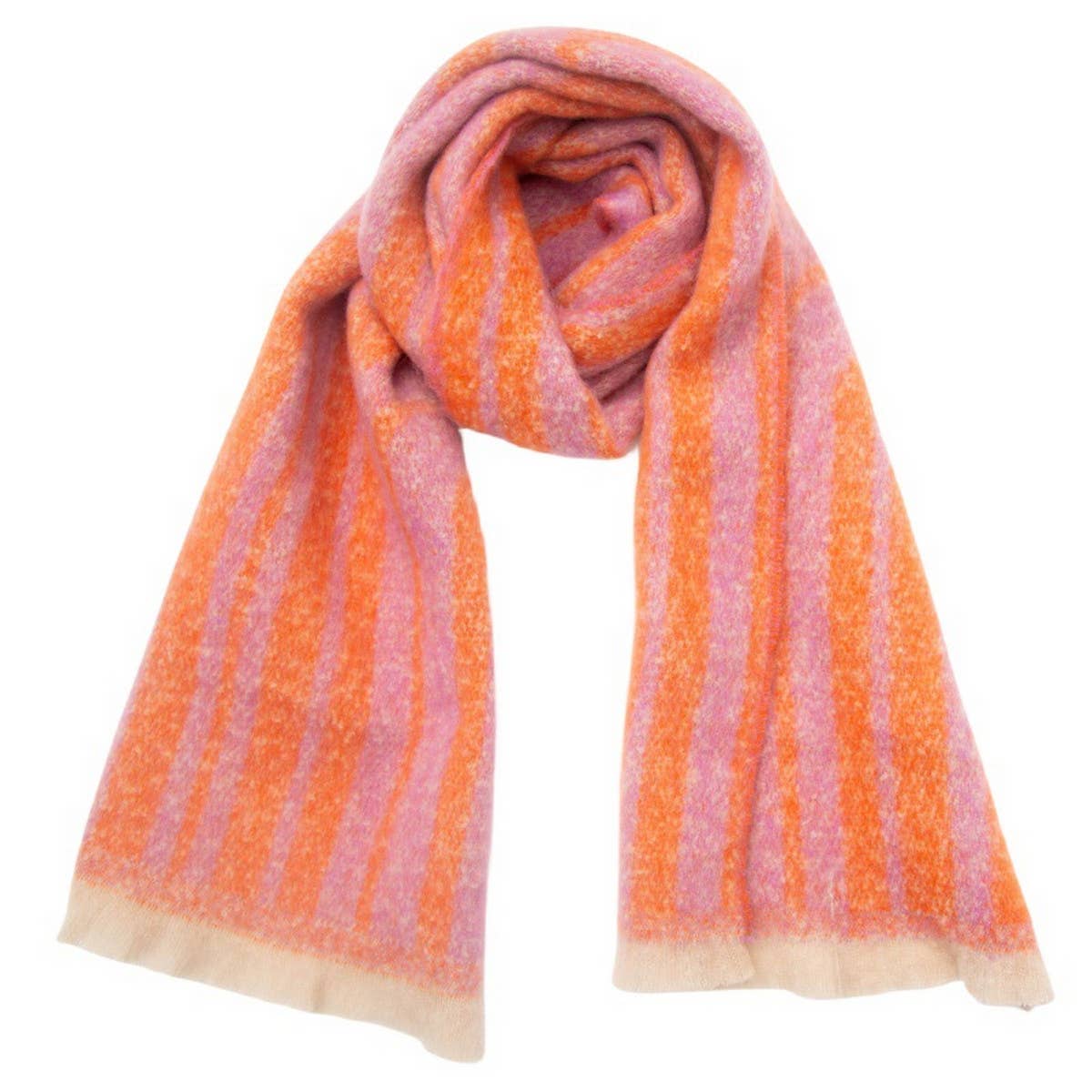 Blue Geometric Loop Scarf
