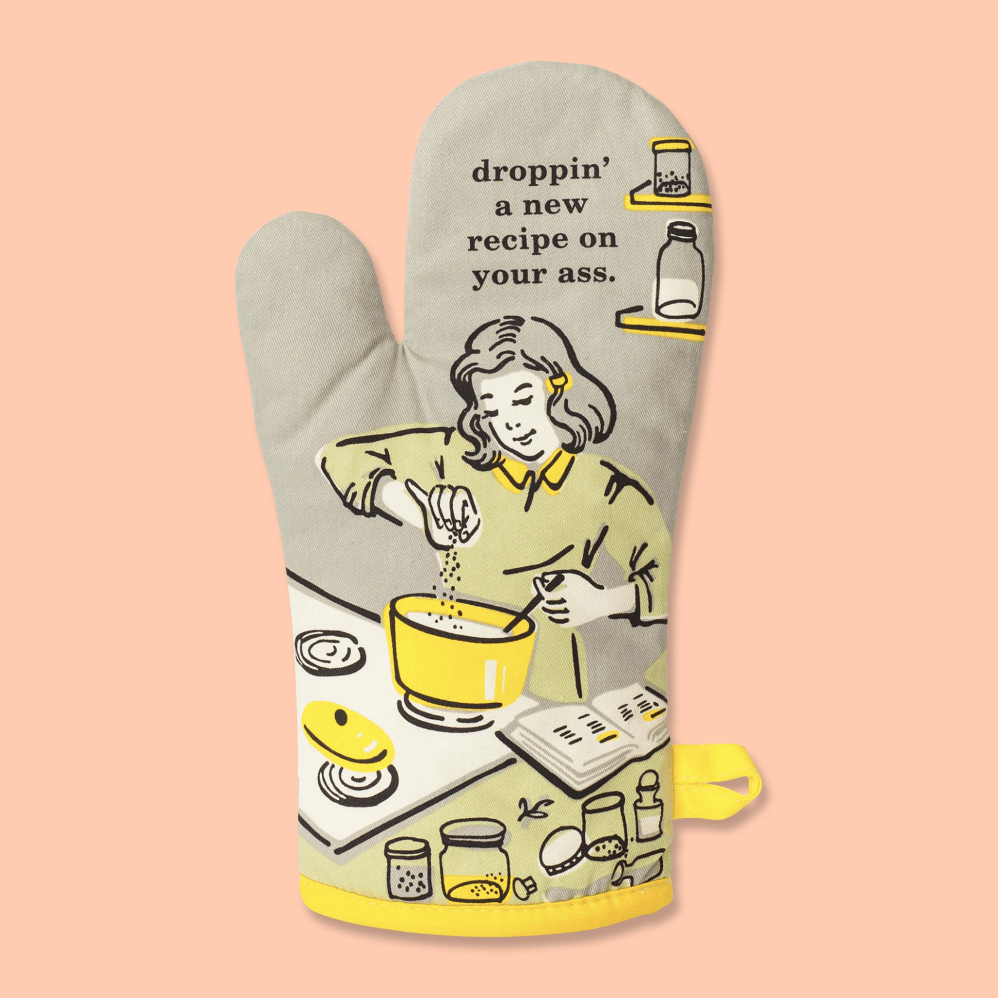 Droppin' A New Recipe Oven Mitt