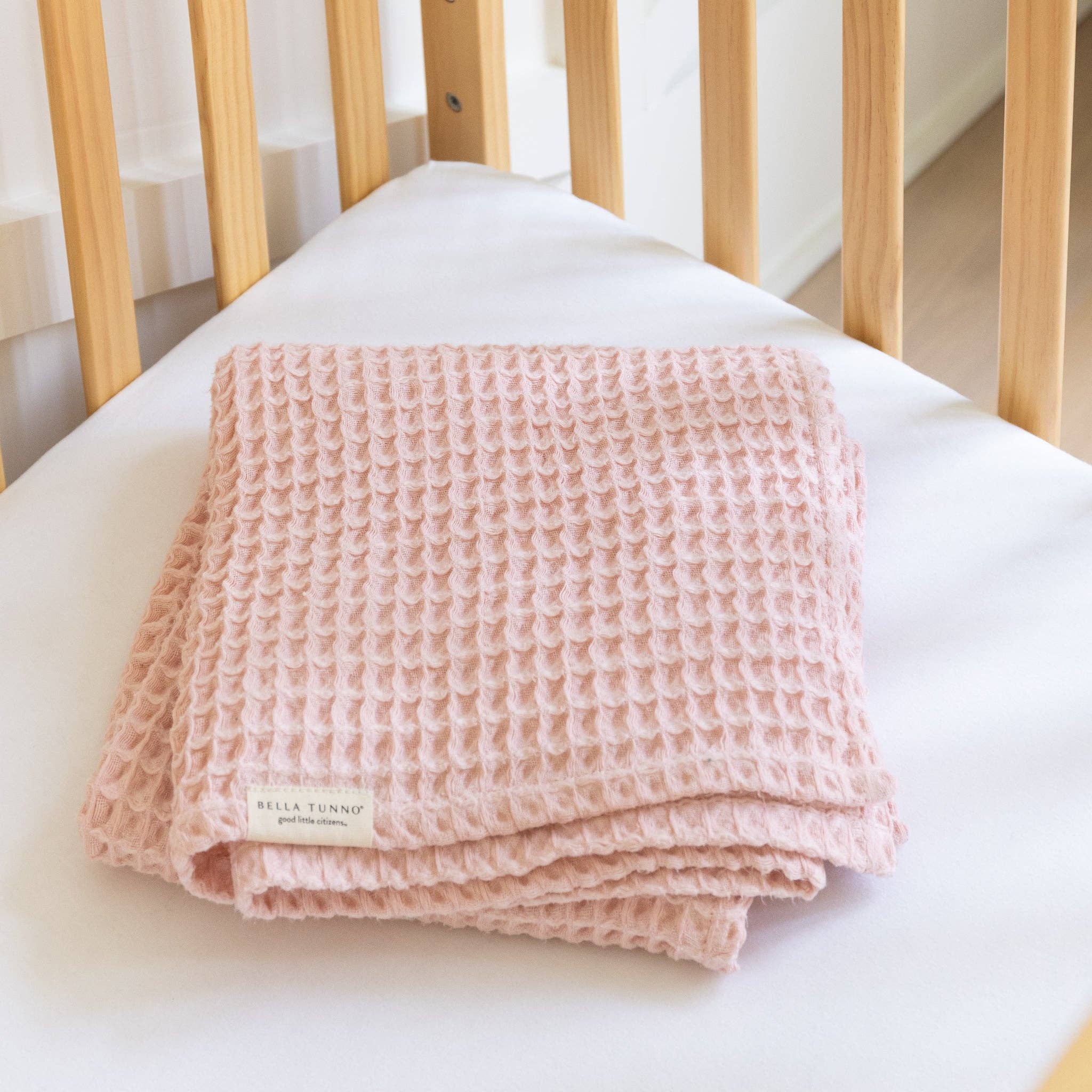 Waffle Baby Blanket Blush - Pink