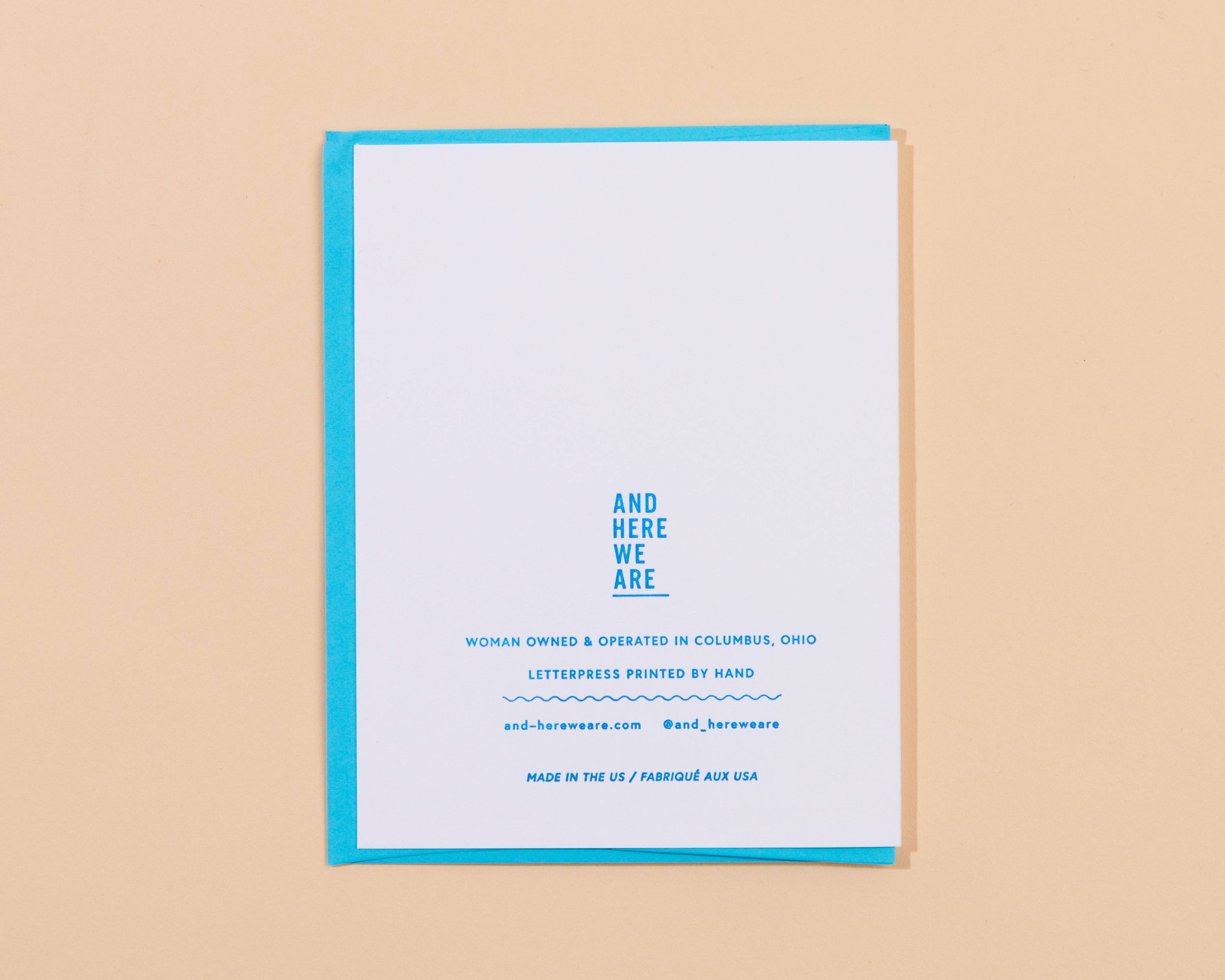 Dad Ribbon Letterpress Greeting Card