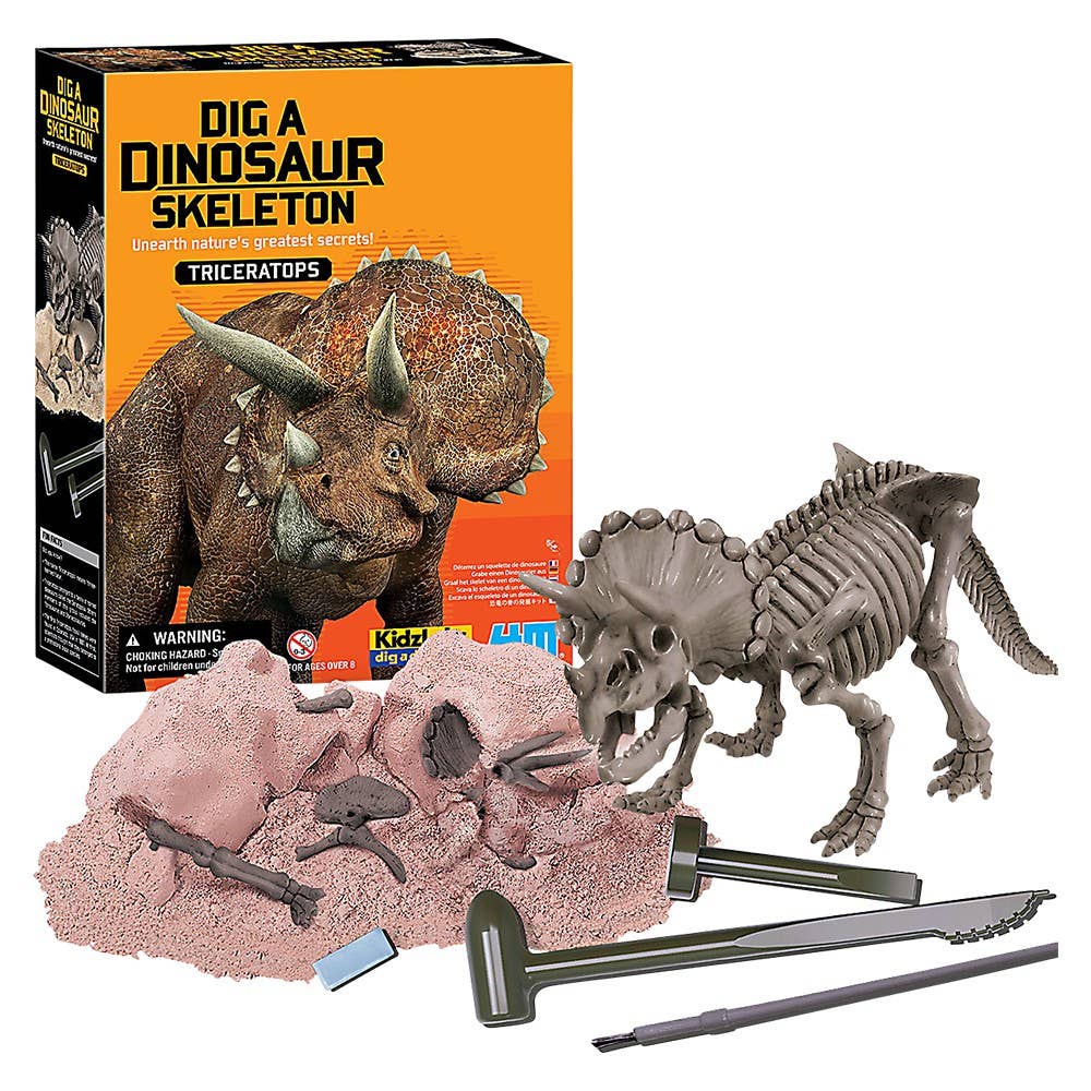 Dig A Dinosaur Skeleton/Triceratops Kit