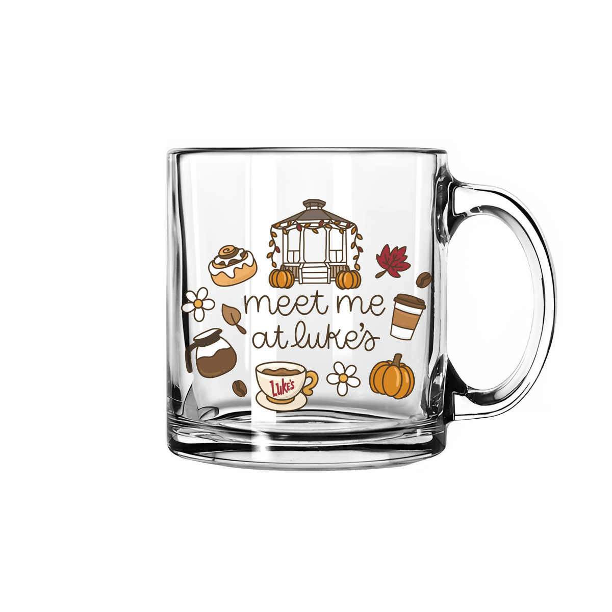 GG Inspired Meet Me At Luke's Glass Mug | Gilmore Girls Inspired