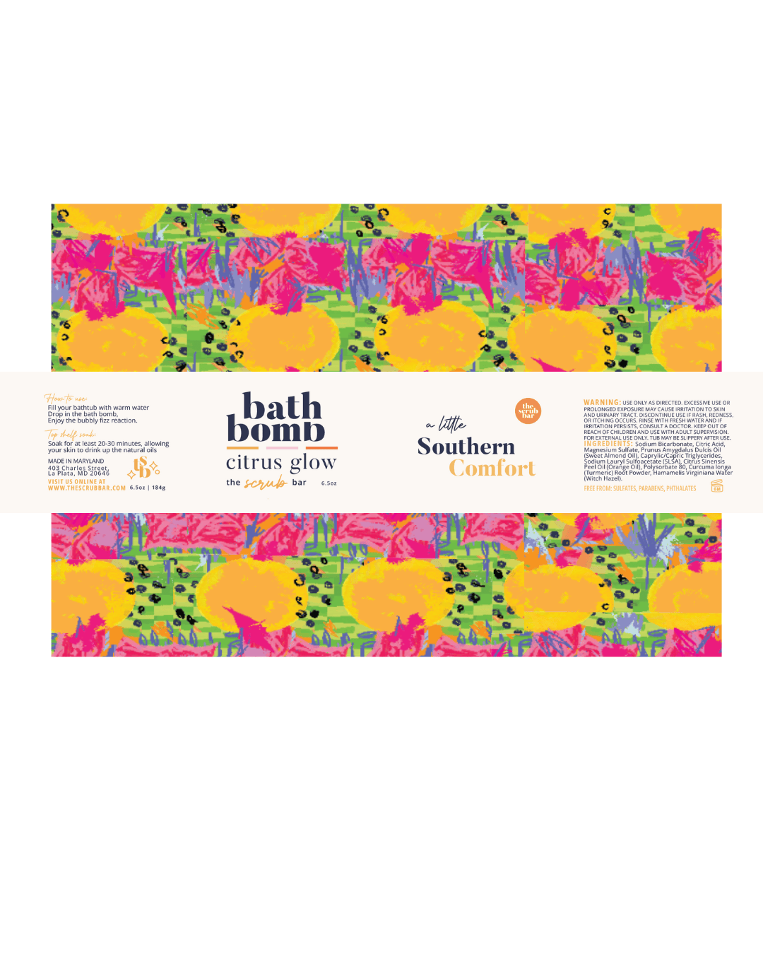 Southern Orange Bath Bomb 6.5oz