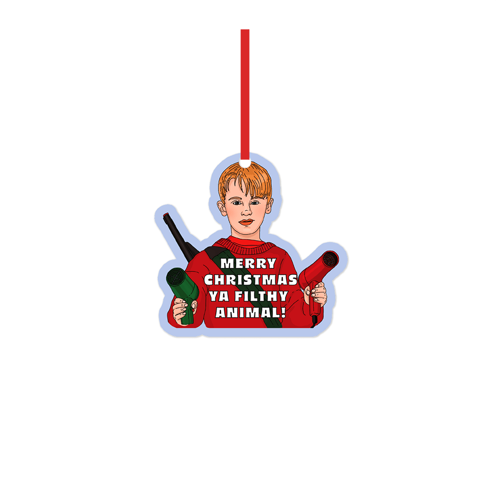 Filthy Animal Cardstock Ornament