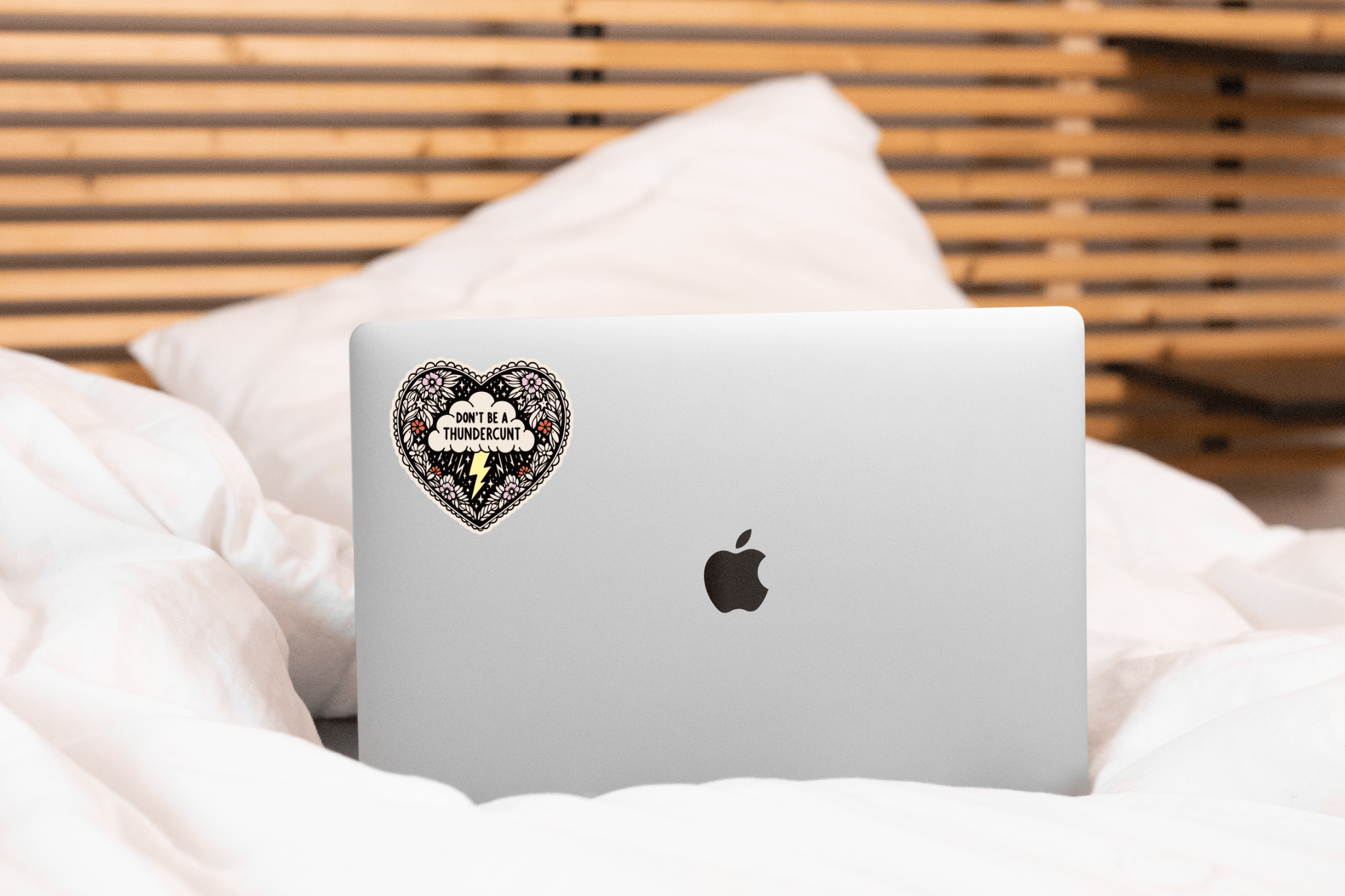 Don't Be a Thundercunt Sticker - heart, funny, cute, slut