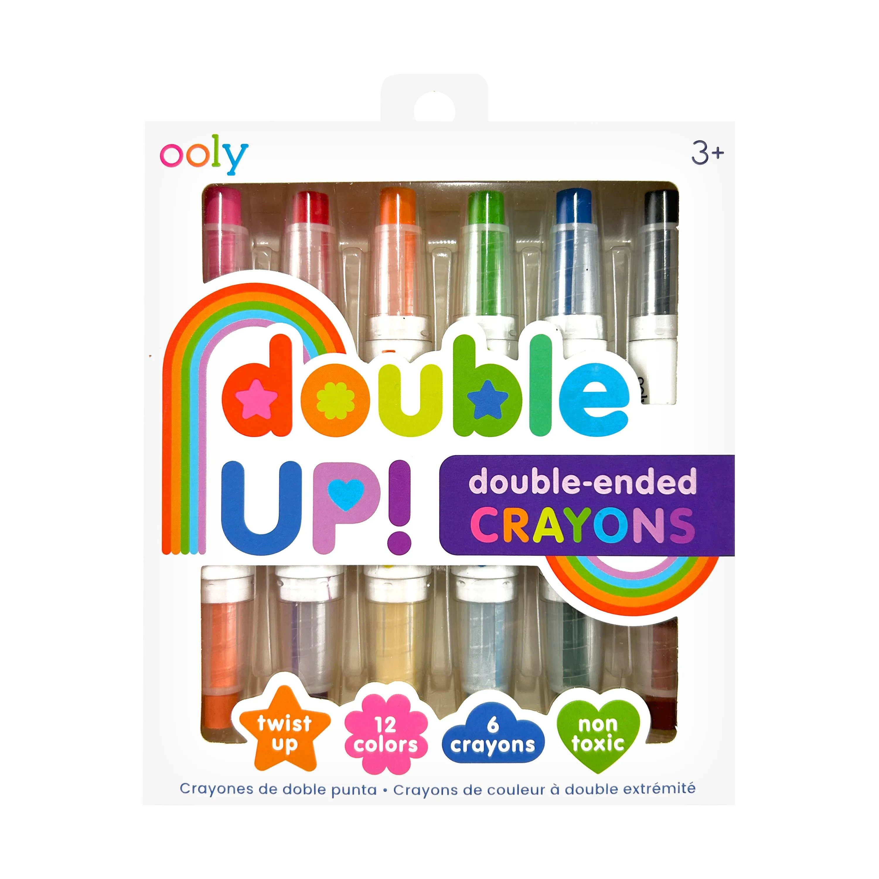 Double Up!: Double-Ended Crayons (Set of 6 / 12 Colors)