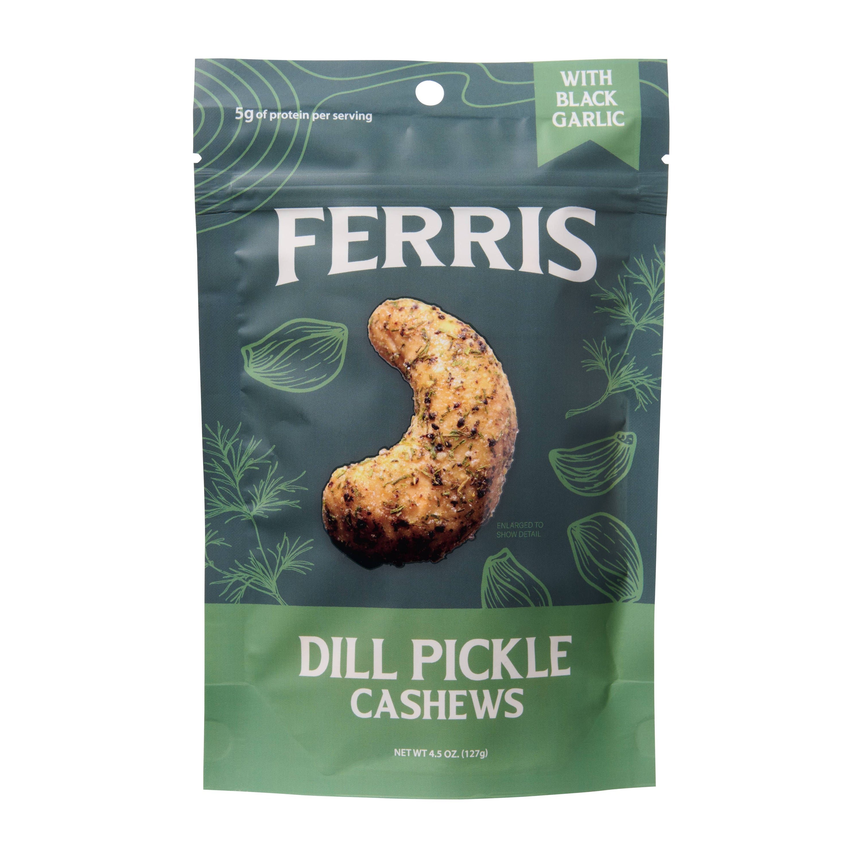 Dill Pickle Cashews 4.5 oz.