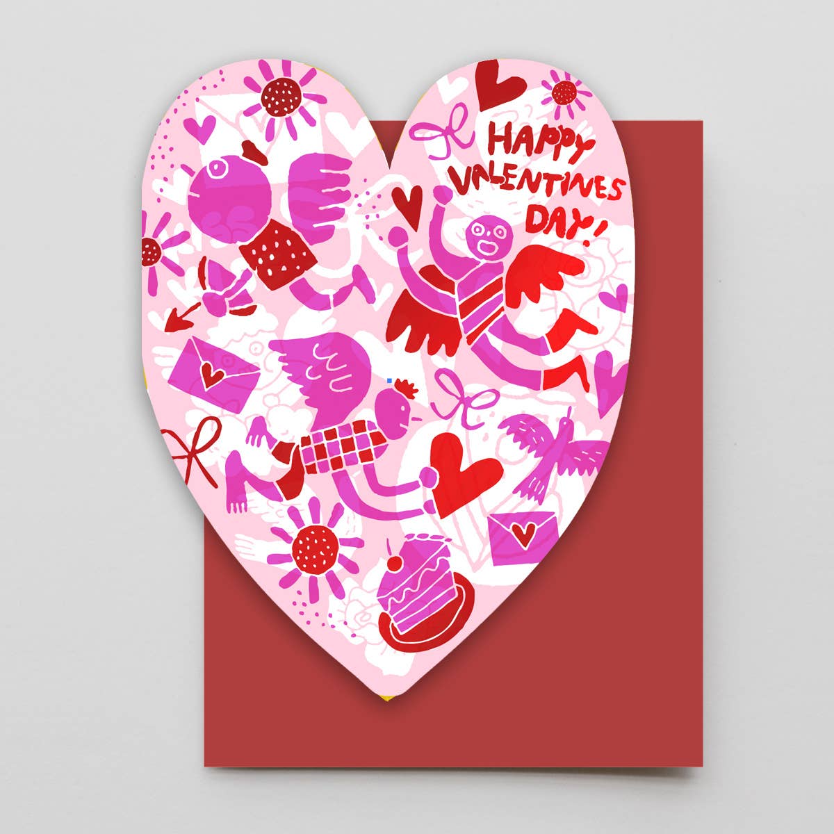 Joyous Valentine Heart Card