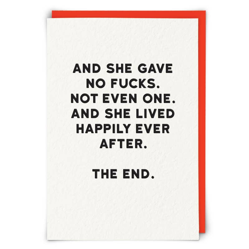 The End Greeting Card