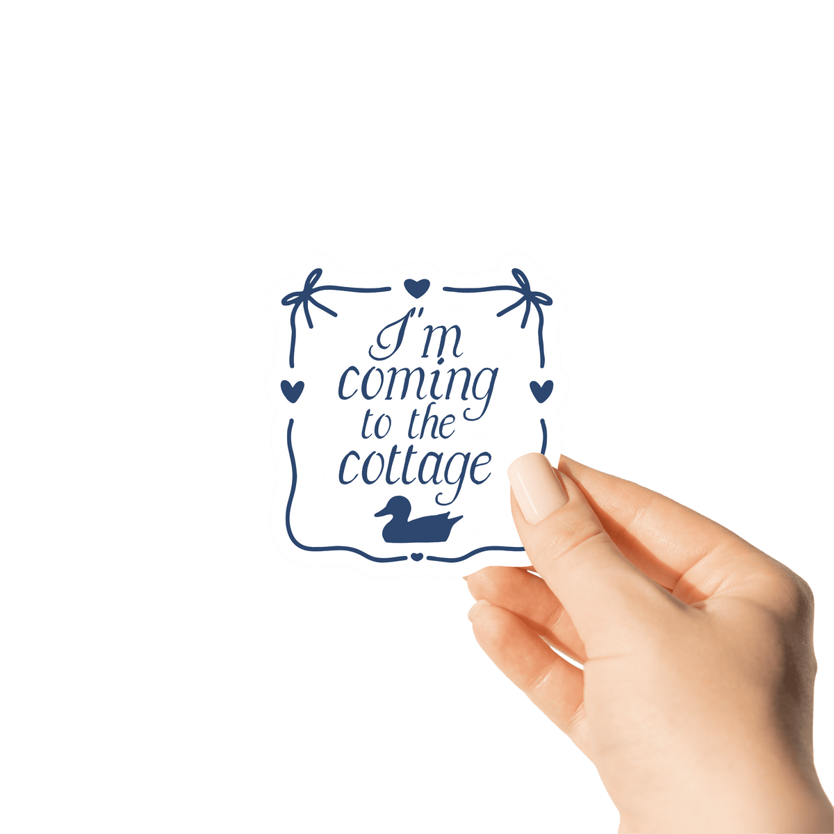 I'm Coming To The Cottage Sticker | Hockey Romance Inspired