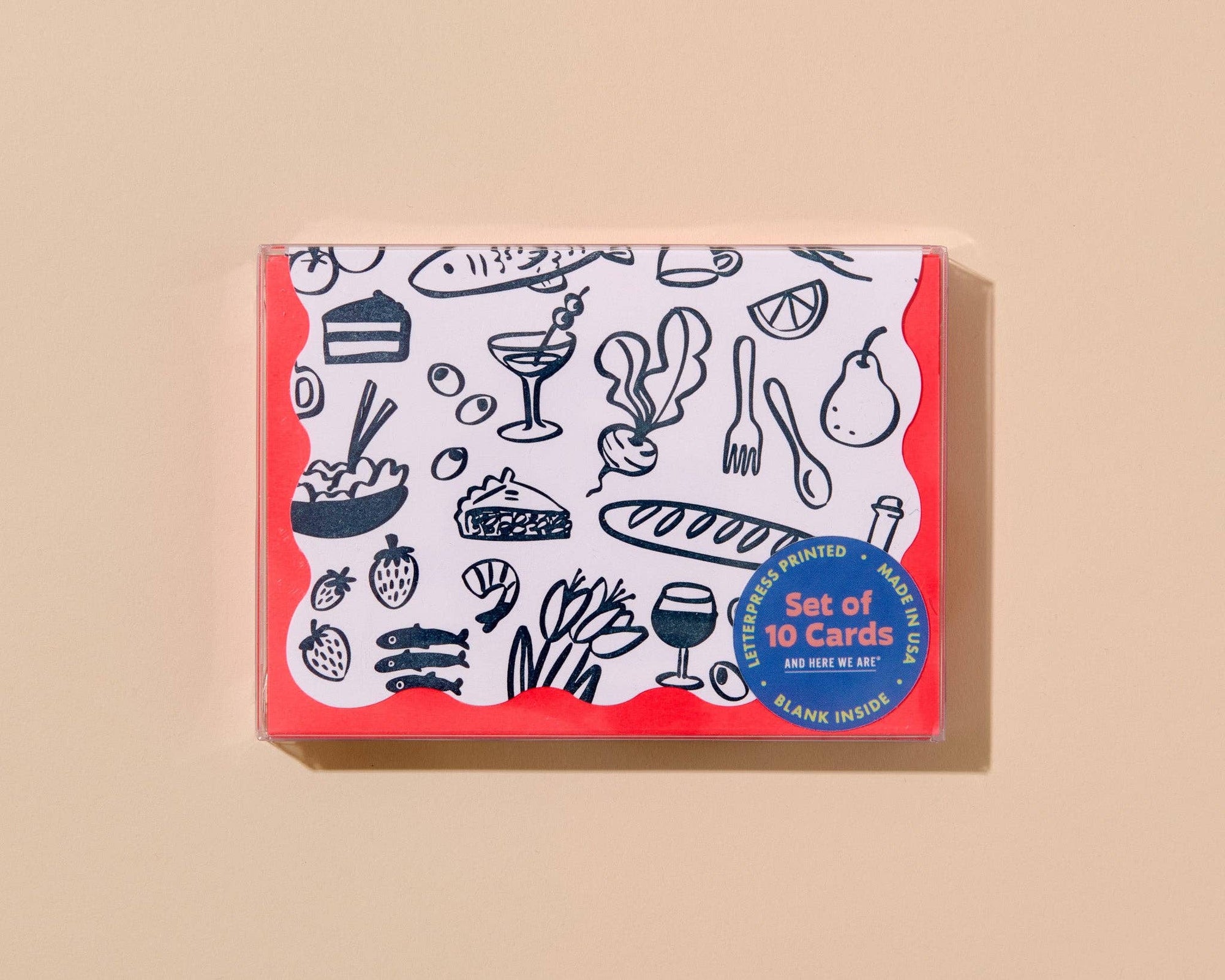 Dinner Party Set of 10 Notecards