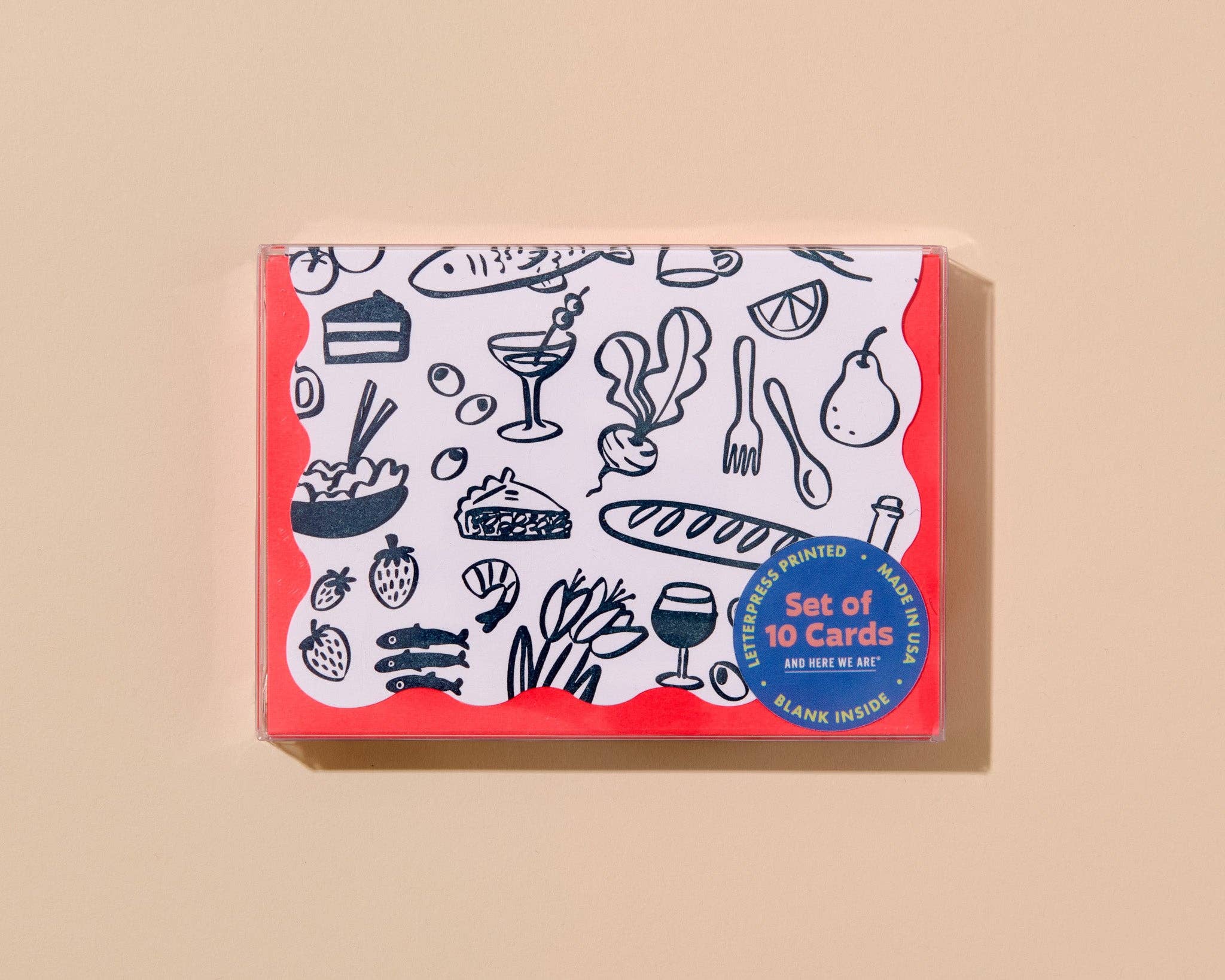 Dinner Party Set of 10 Notecards