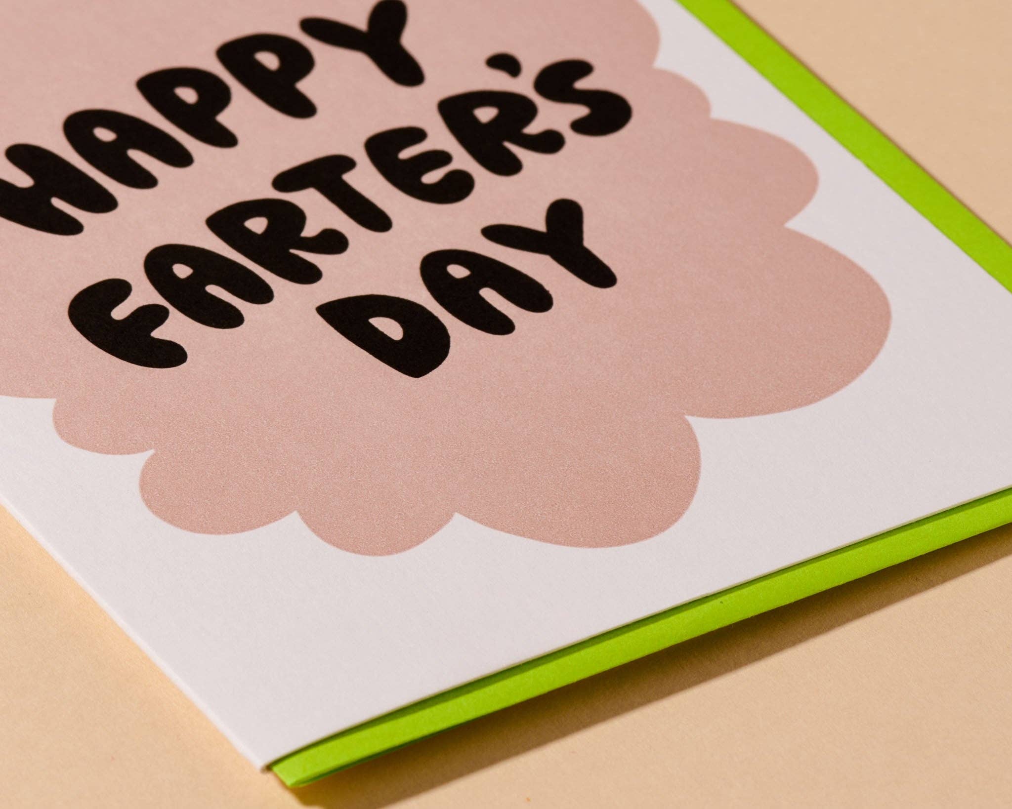 Happy Farter's Day Letterpress Card Father's Day Grandfather