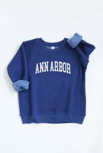 Royal Blue Toddler Ann Arbor Graphic Sweatshirt