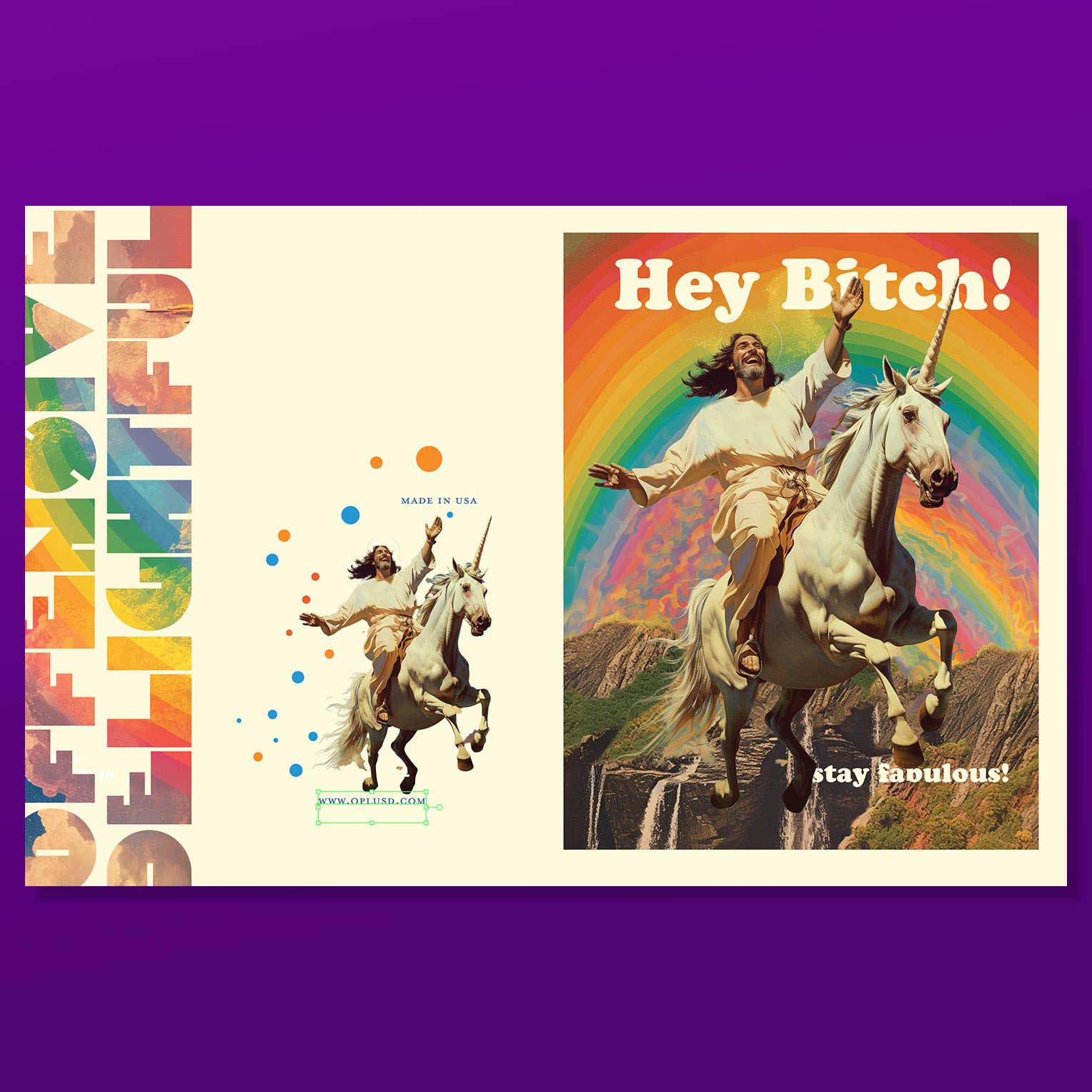 JESUS BITCH stay fabulous! Birthday Card