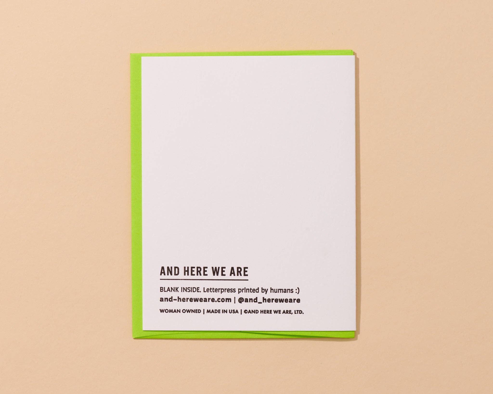 Happy Farter's Day Letterpress Card Father's Day Grandfather