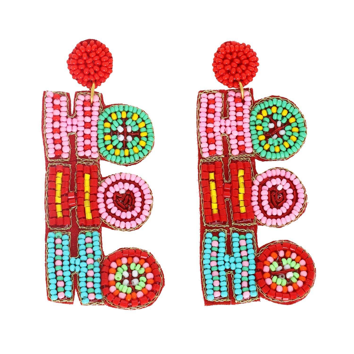 HoHoHo Bead Earrings