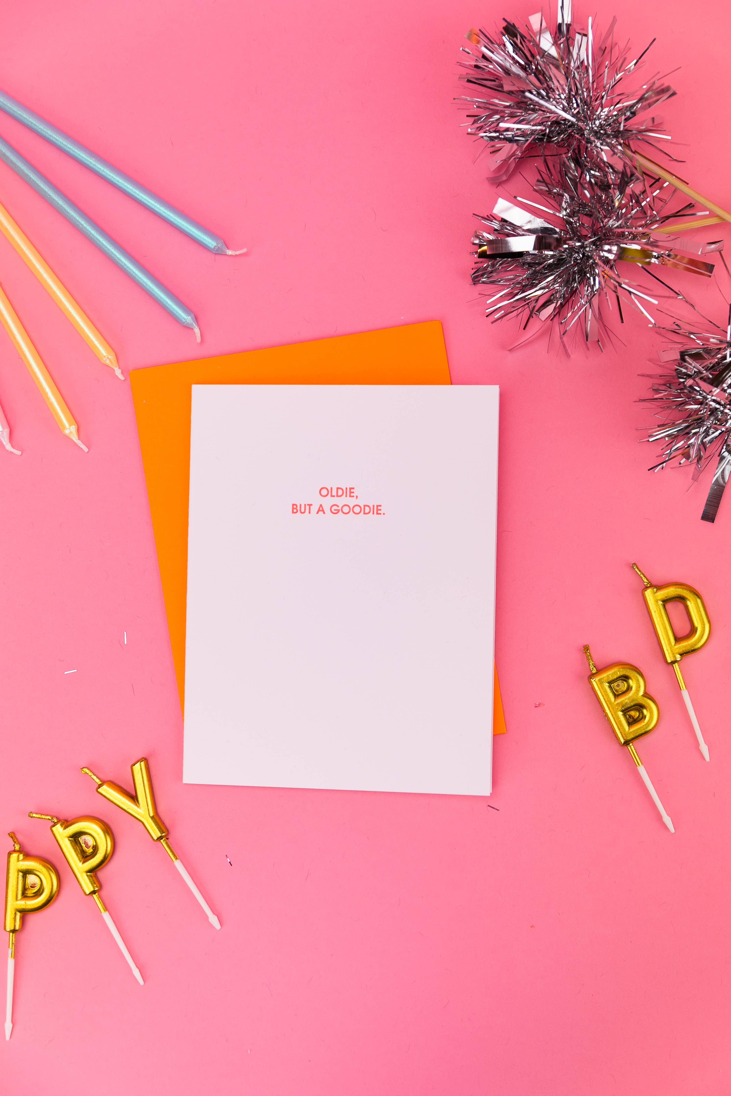 Oldie But a Goodie - Friendship Birthday - Letterpress Card