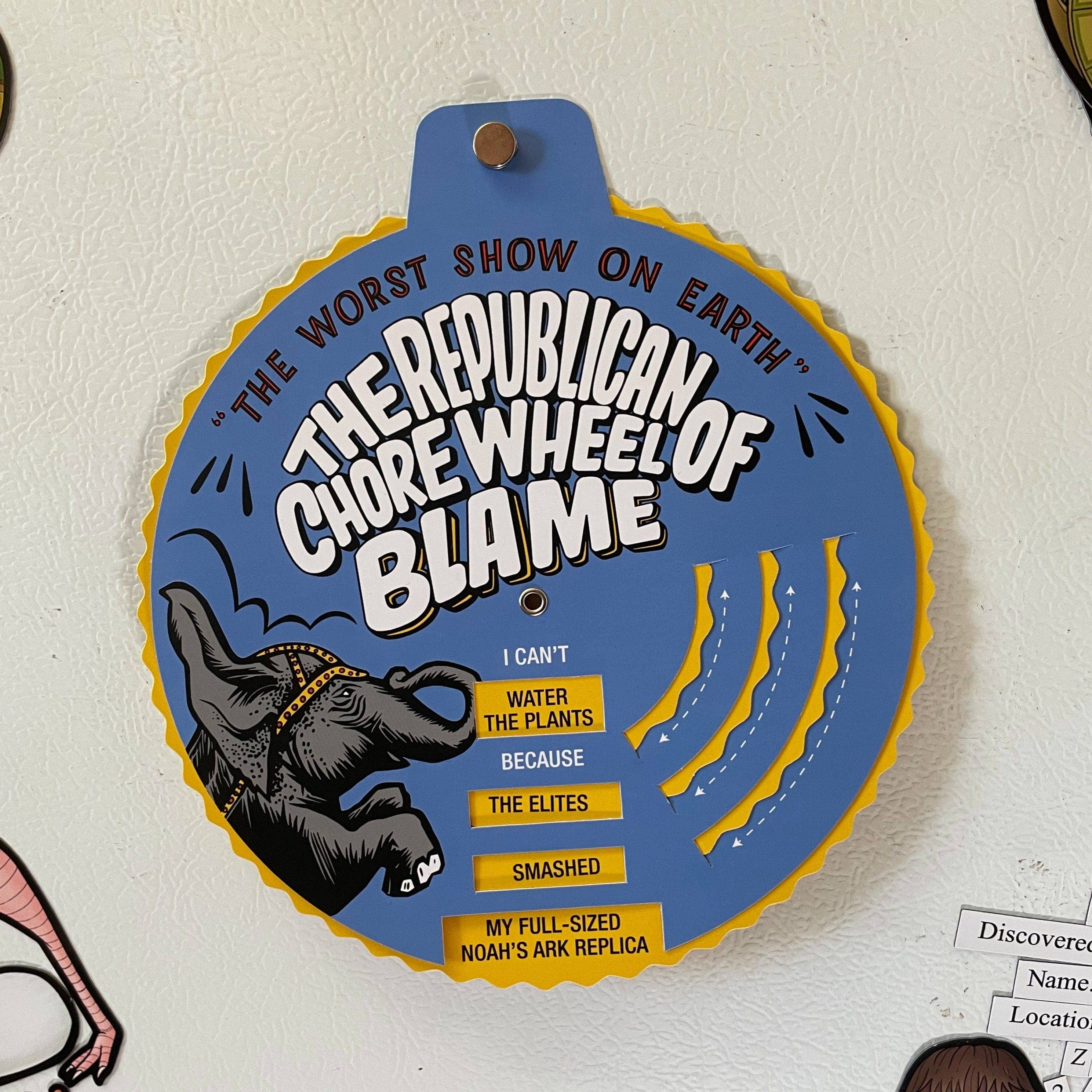 The Republican Chore Wheel of Blame