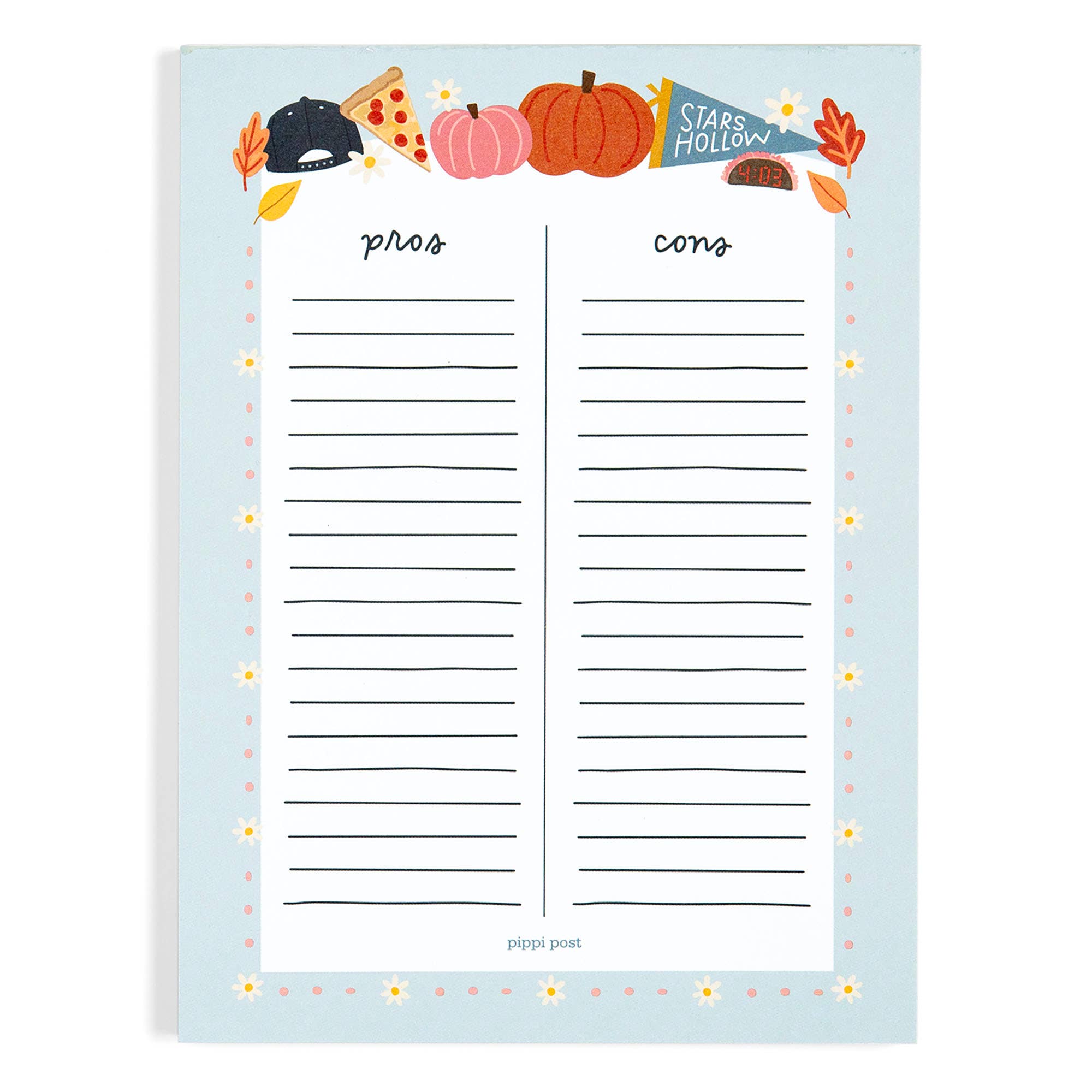 Pros & Cons Stars Hollow Notepad