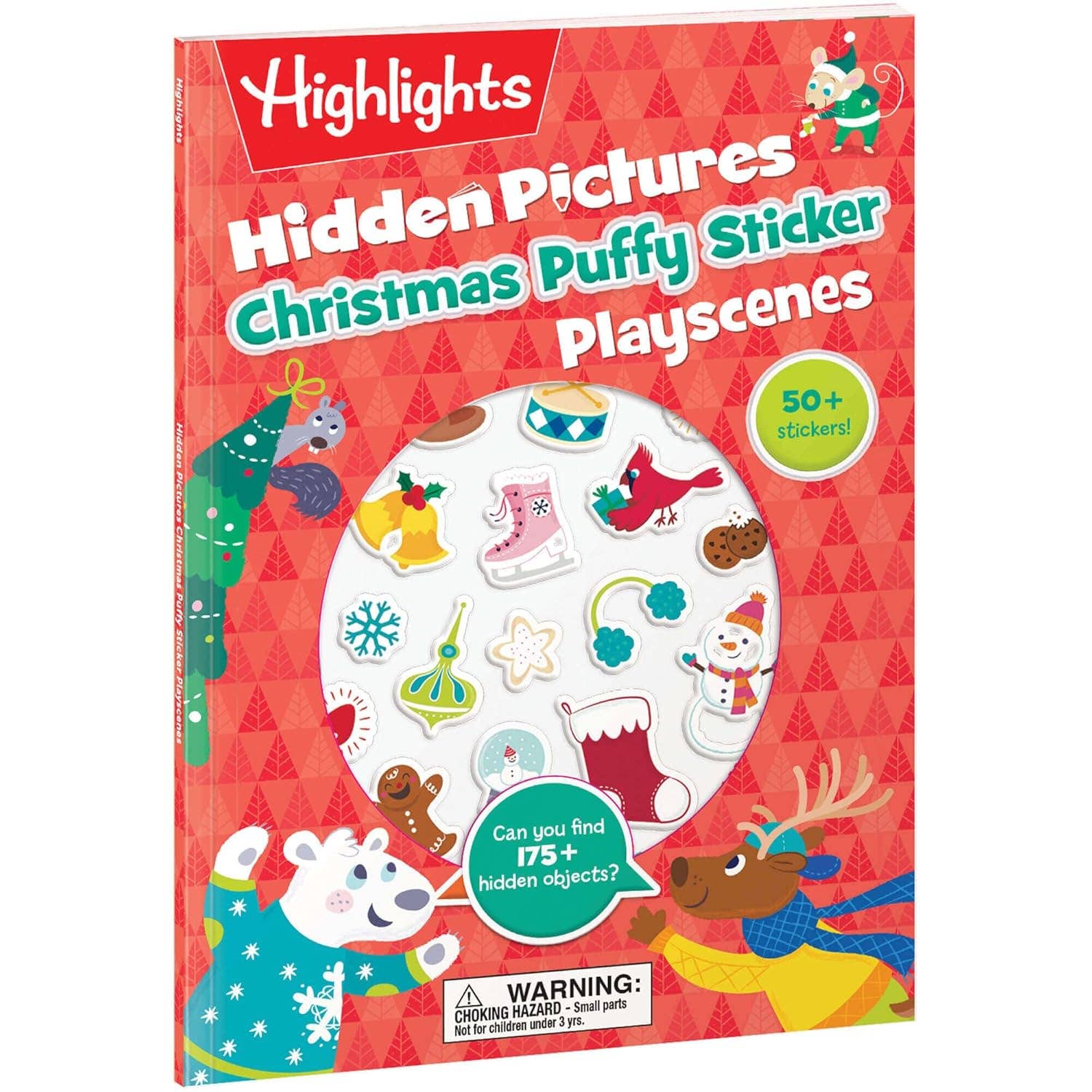 Christmas Hidden Pictures Puffy Sticker Playscenes