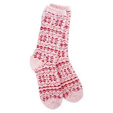 Holiday Pink & Red Sweater World's Softest Sock