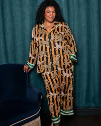 Leopard Stripes Eco Satin Soho PJ Set