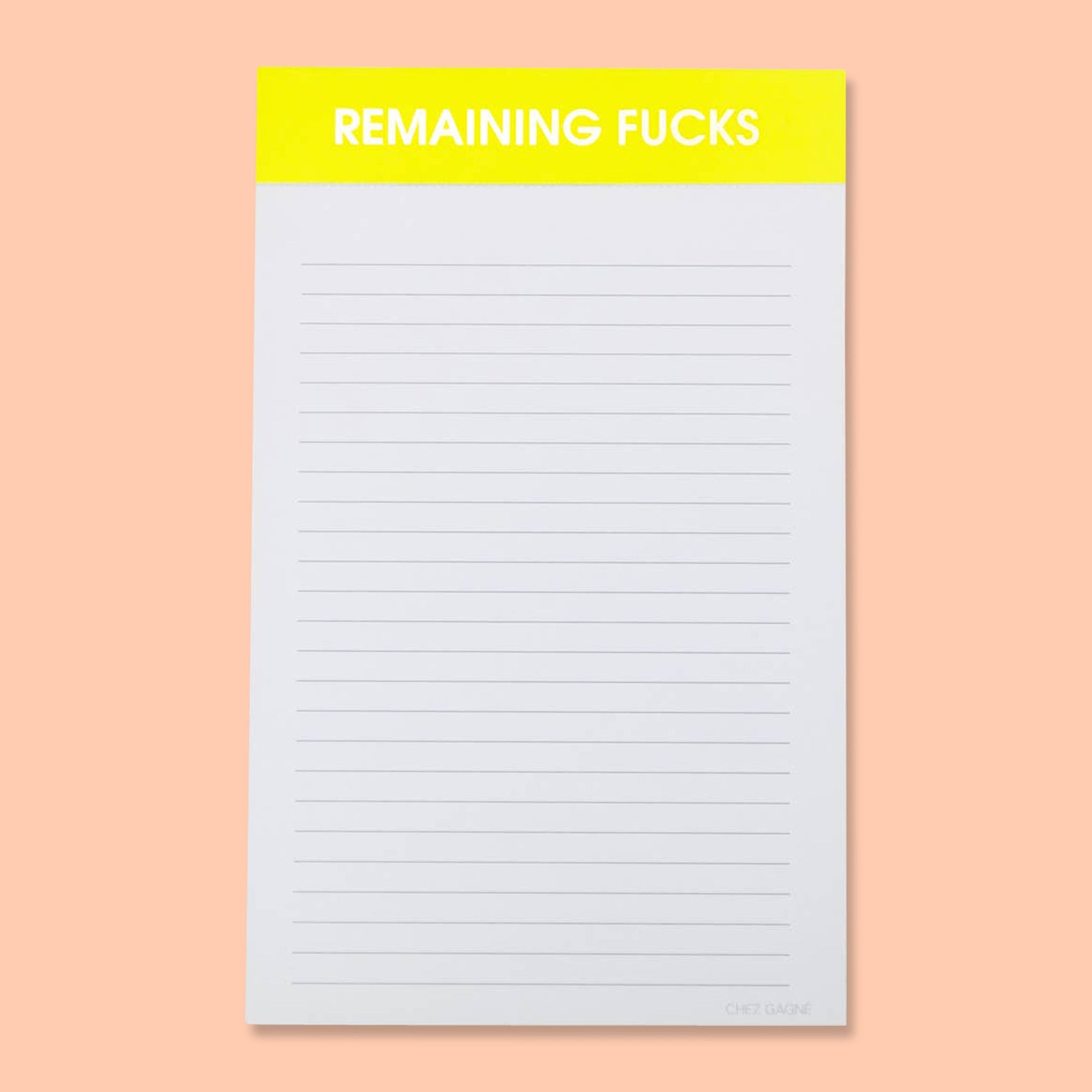 Remaining Fucks Notepad