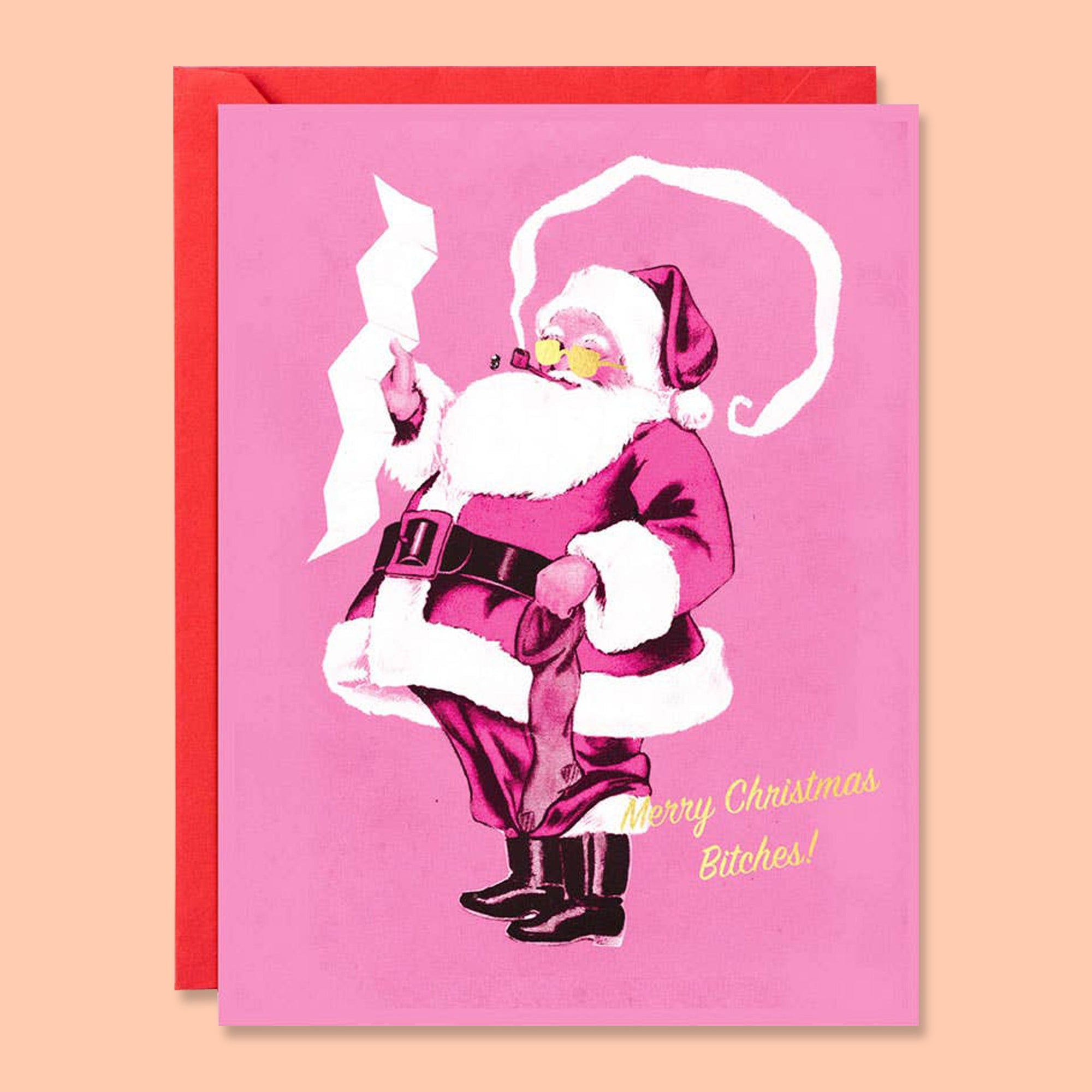 Sassy Santa Christmas Card