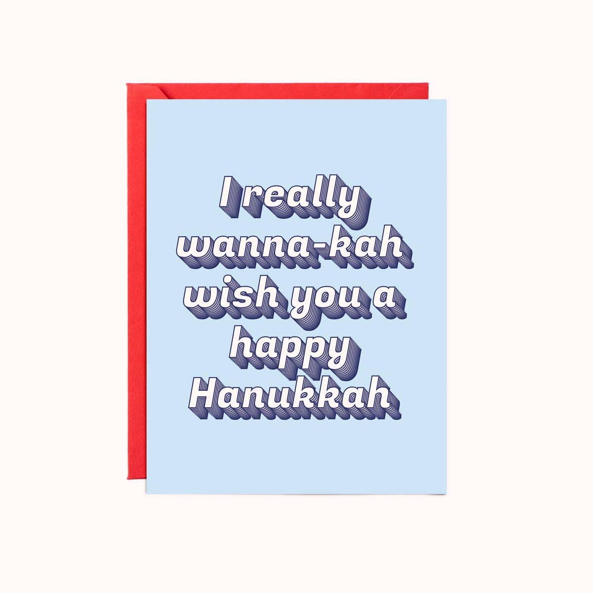 Wanna-kah Wish You a Happy Hanukkah Hanukkah Card