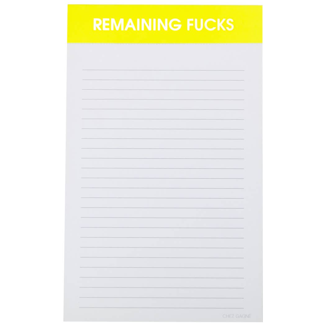 Remaining Fucks Notepad