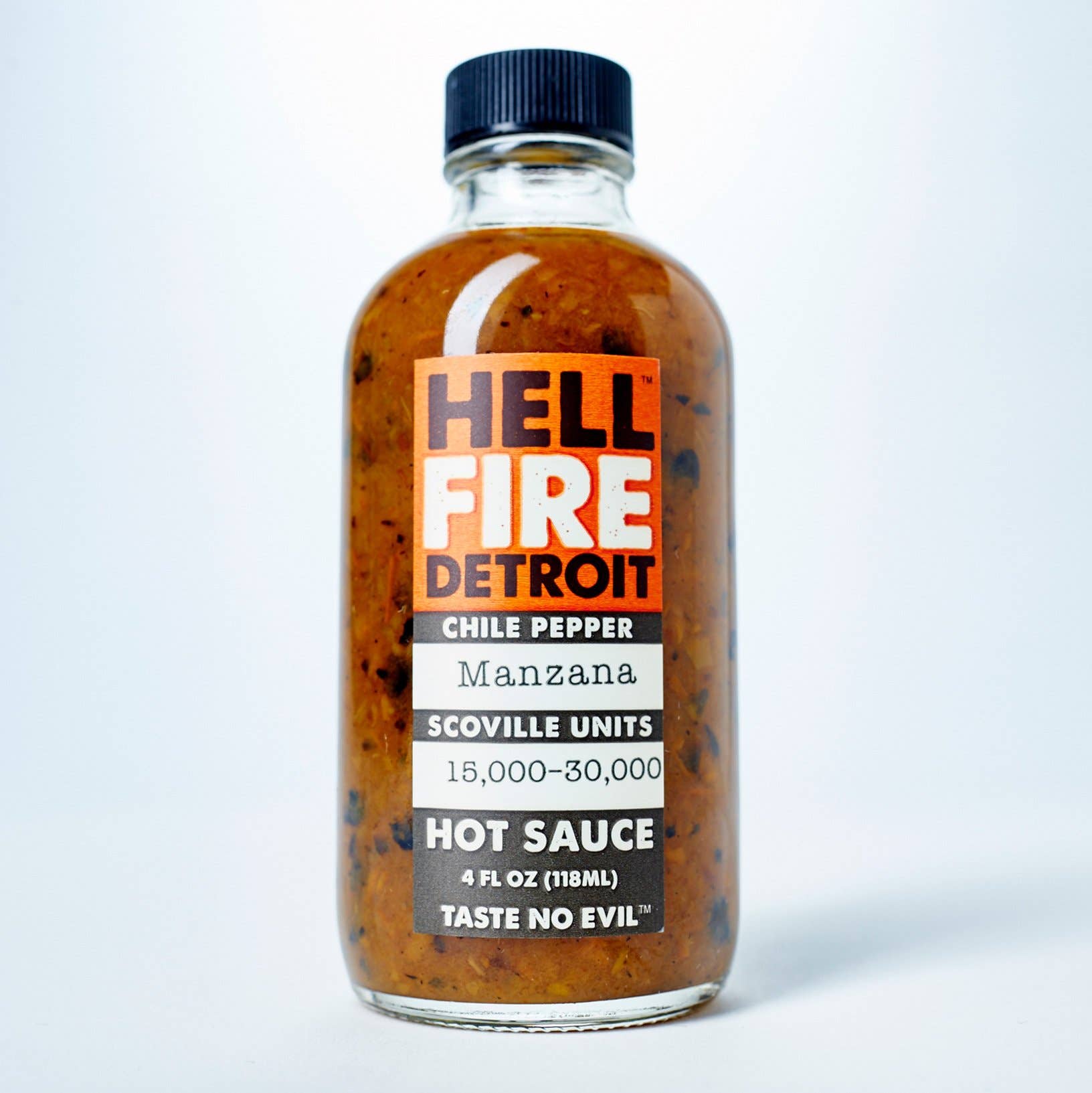 Detroit Hell Fire Manzana Hot Sauce