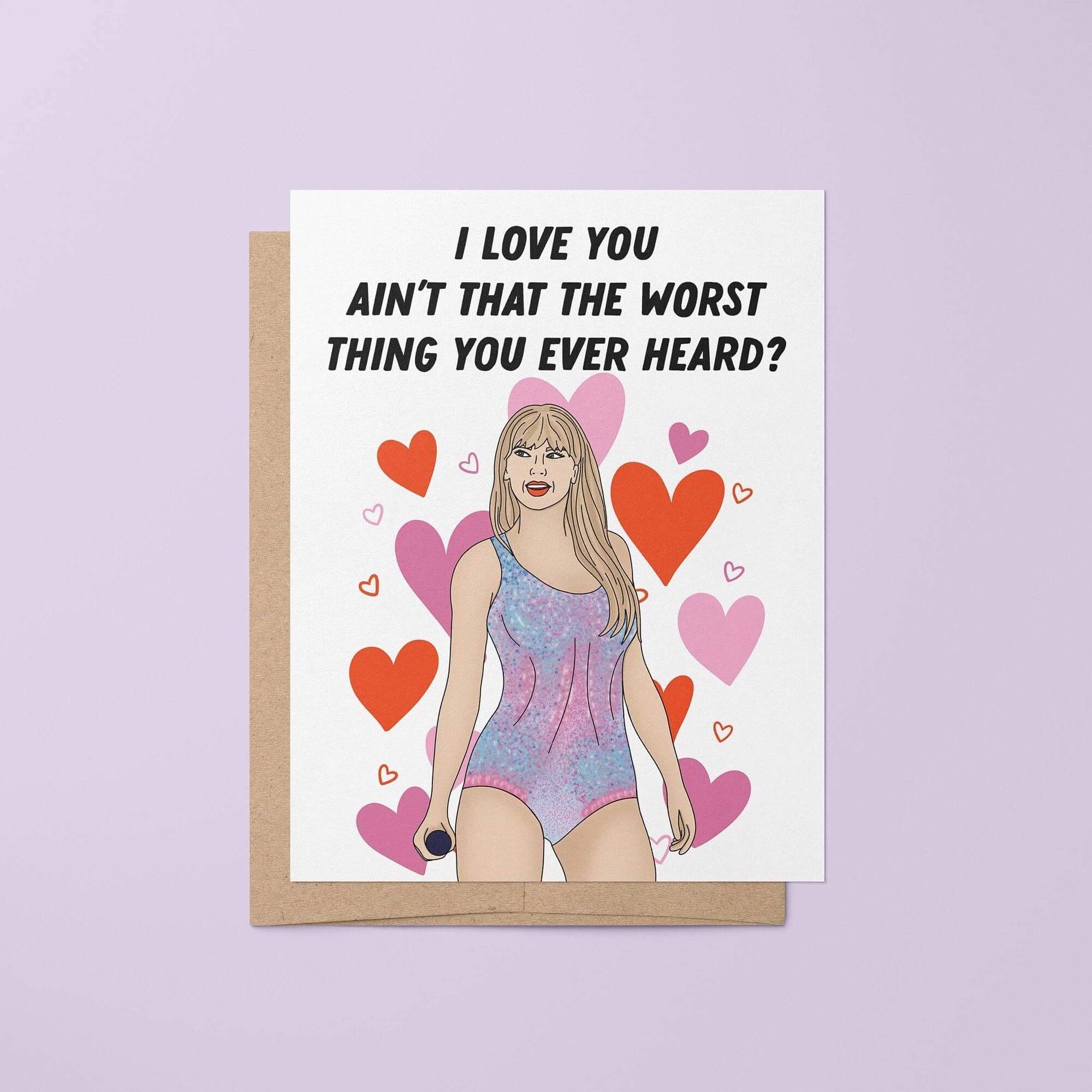 Eras Inspired I Love You Cruel Summer Card