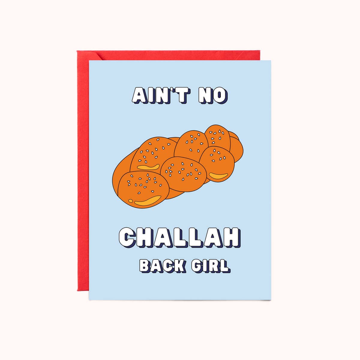 Challah Back Girl Hanukkah Card